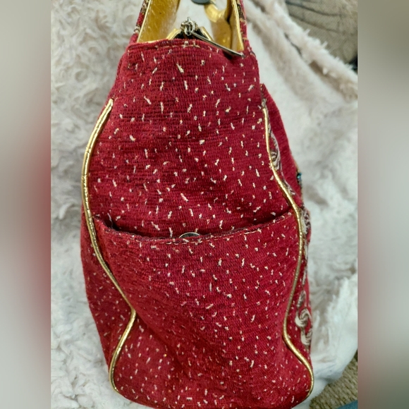 Mellow World Hand Beaded Canvas Tote Bag - Picture 3 of 5